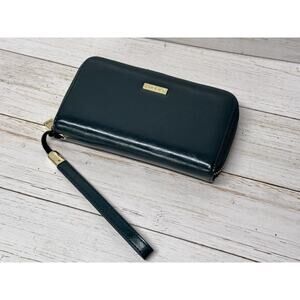 Women’s Leather Wallet RFID Blocking Credit Card Holder By Andoilt GREEN- NICE